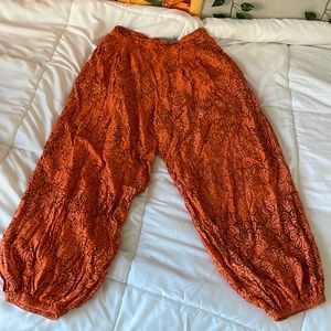 Loose Bohemian Styled Patterned Pants